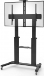 conecto LM-FS03G Professionaalne teleri statiiv lameekraanidele LCD LED Plasma Reguleeritav k&otilde;rgus 55-100 tolli (152-254 cm) Maksimaalne koormus 100 kg Maksimaalne koormus VESA 1000x600mm, alumiinium, must