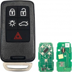 T&eacute;l&eacute;commande 5 boutons for Volvo XC60 S60 S60L V40 V60 S80 XC70 KR55WK49264 434 MHz ID46-7945 kiip ID46-7945