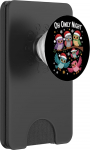 Lustiges Weihnachtsmann-Kost&uuml;m mit Eulen-Motiv PopSockets PopWallet f&uuml;r MagSafe
