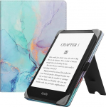 HGWALP universaalne &uuml;mbris k&otilde;igile 6-tollistele e-lugeritele, Folio Stand Case koos k&auml;erihmaga, &uuml;hildub 6-tollise Kindle Paperwhite/Kobo/Tolino/Pocketook/Sony e-raamatute lugejaga, marmorne sinine