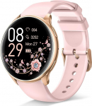 RUXINGX Naiste nutikell koos telefoni funktsiooniga 1,27-tolline HD t&auml;is puuteekraaniga kell koos SpO2 s&uuml;dame l&ouml;&ouml;gisageduse monitoriga Menstruatsioonits&uuml;kli unem&otilde;&otilde;tja sammuloendur kaloreid Fitness Tracker IP68 iOS Android roosa