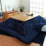 Jaapani Kotatsu soojenduslaud, Kotatsu Kotatsu soojendusfutoni komplekt, 4-osaline komplekt, mis sisaldab futonilauda, sooja tekki ja vaiba soojendajat (120 * 80 * 41 cm)