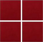 FORVOLWCO Pack of 4 Cork Panels, Self-Adhesive, Wall Cork Panels with Strong Adhesive, Heat Resistant Cork Mat for DIY Model Making, Crafts, Pin Board, Cork Tile, 30 x 30 cm (Colour: Wine Red)