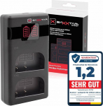 Baxxtar DMW-BLK22 DMW-BLF19 PD-MaxPerformance akulaadija (1500mA) USB-C Mini Dual LCD - PD/QC &uuml;hilduv (1619422) DC S5D GH6 GH7 G9 S9 jne.