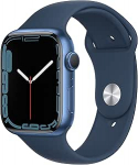 Apple Watch Series 7 (GPS, 45 mm) sinine alumiiniumist korpus koos sinise spordirihmaga (uuenenud)