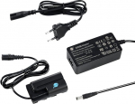 DSTE AC-F550 vahelduvvoolu toiteallikas DR-F550 Dummy Battery Kit &Uuml;hildub Sony NP-F550, NP-F330, NP-F530, NP-F570, CCD-RV100, CCD-RV200, CCD-SC5, CCD-SC5/E, CCD-SC55E, CCD-SC55, CCD-SC6 akudega