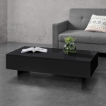 [en.casa] Kohvilaud, 115 x 55 x 31 cm, puitlaastplaat, melamiinkattega, valge/must v&auml;rviga