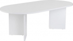 Stiilne valge kohvilaud 119 x 60 x 39,8 cm | 100% melamiinkattega puitlaastplaat, 18mm paksus | Moodne disain elutuppa ja salongi.