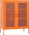 vidaXL hoiukapp Sideboard sahtlitega kapp Teraskapp K&uuml;lgkapp Mitmeotstarbeline kapp Raamatukapp Seisev kapp oranž 80 x 35 x 101,5 cm teras