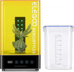 Elegoo Mercury Plus V2 2-in-1 Washing and Curing Machine for Mars, Photon S, Photon Mono, LCD/DLP/SLA 3D Printed Models, Resin UV Curing Box with Rotary Curing Turntable and Washing Bucket
