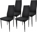 Megaa kauplus S&ouml;&ouml;gitoatoolid, moodsad s&ouml;&ouml;gitoolid, Skandinaavia retro disain, elegantne k&ouml;&ouml;gitool s&ouml;&ouml;gilauale v&otilde;i elutuppa (must, 4)