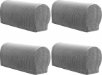 K&auml;etugede toolikatted, Stretch tugitooli diivanite k&auml;etugede katted, libisemisvastane Spandex pol&uuml;estrist diivanivarre katted Slipcovers m&ouml;&ouml;bli kaitsja jaoks, helehall, 4i pakett