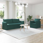 Homgoday Modulares Sofa-Set f&uuml;r Wohnzimmer & Schlafzimmer - Elegante Textur, Metallrahmen, Holzarmlehnen, Innenraum适用 Model3407614