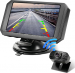 5-tolline 1080P tagurduskaamera koos monitoriga Tagurduskaamera traadita parkimisabi tagumine kaamera koos monitori ja sigaretis&uuml;&uuml;taja l&uuml;litiga autole, veoautole, kaubikule, maasturile, IP69 veekindel