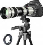 BENOISON 420-800 mm Super Telephoto Zoom Lens Manual Focus Telephoto Lens EF Lens for Canon EOS Rebel T8i T7i T7 T6 T6s T6i T3i T2i SL3 SL2 90D 80D 77D 4000D, 1DX 5D 6D Mark II/III/IV DSLR