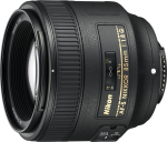 Nikon AF-S NIKKOR 85 mm f/1.8G Lens, Black