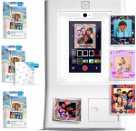 HP Sprocket Photo Box Machine Instant v&auml;rviline fotoprinter (valge) paberipakett + tsink 3,5 x 4,25-tolline tsink isekleepuv fotopaber (300 lehte)