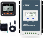 EPEVER MPPT Solar Charger Tracer A Series 10A / 20A / 30A / 40A with 12V / 24V DC Automatic Identification System Voltage (30A+MT50+RTS)