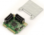 KALEA-INFORMATIQUE Mini PCI Express kontrollerkaart 2 porti SATA 3.0 koos ASM1061R kiibistikuga ja Raid-toega