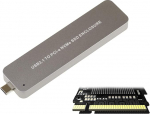 KALEA-INFORMATIQU. Korpus USB 3.1 SSD M.2 NGFF M v&otilde;tme jaoks. &Uuml;HILDUV GEN 3.0 M2 NVME SSD. USB3.1 10G Mini C &uuml;hendusega.