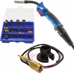 BINZEL MIG/MAG p&otilde;leti MB 15 AK Grip + Scapp Euro Central Connection Conversion Kit voolikupakett (MB 15/4 meetrit)