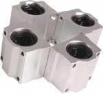 4tk lineaarsed laagri slaidid, mudel SCS20UU, pikkus 20 mm, kasutatakse peamiselt CNC osade, 3D-printeri osade, t&auml;ppispingi t&ouml;&ouml;riistade jaoks