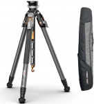 COMAN One-Click Full Extension Carbon Fibre Camera Tripod, professionaalne videostatiiv, kuulipea kiireks nivelleerimiseks, statiivi maksimaalne k&otilde;rgus 165 cm, maksimaalne koormus 20 kg (T1S)