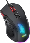 acer m&auml;nguhiir koos kaabliga 12800 DPI, juhtmega arvutihiir koos draiveriga, 1000Hz p&auml;ringukiirus ja 8 programmeeritavat nuppu, kiirp&auml;&auml;stik ja RGB tuled, PC hiir m&auml;ngimiseks ideaalne arvuti/lauaarvuti jaoks