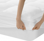 Paks madratsitopper 180 x 200 cm 5 cm k&otilde;rge, mikrokiust madratsitopper s&uuml;gavate taskutega, pehme tepitud madratsikaitse, madratsitopper - hingav ja masinpestav