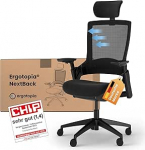 Ergotopia NextBack Ergonoomiline kontoritool, 150 kg kandev&otilde;ime, seljavalu vastu, ergonoomiline t&ouml;&ouml;laua tool, testiv&otilde;itja