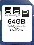 64 GB m&auml;lukaart Sony DSC-WX350 jaoks