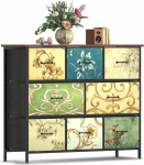 Kapp - 8 sahtliga kapp magamistuppa - lai hoiustamise korraldaja magamistuppa, elutuppa, lastetuppa, garderoobi, riidest kapp puidust pealispinnaga, lilleprindiga