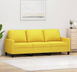 ShGaxin 359176 3-kohaline diivan, helekollane, 180 cm kangas, diivanid ja diivanid, diivanid elutuppa, diivan teismeliste tuppa, l&otilde;&otilde;gastav diivan, diivan magamistuppa, polsterdatud diivanid