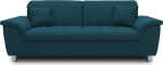 DOMO. collection Diivan Franzi, 2, 5-kohaline diivan, 2, 5-kohaline komplekt koos kaelafunktsiooniga, polstri komplekt 210 x 105 x 81 cm (B x S x K x K), t&uuml;rkiissinine (sinine)