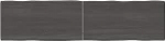 Massiivpuidust t&ouml;&ouml;deldud tumepruun lauaplaat 160 x 40 x (2-4) cm Live Edge asendus k&ouml;&ouml;gi kohvilauda s&ouml;&ouml;gilauda laua lauaplaadile