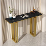 Konsoollaud sissep&auml;&auml;suala jaoks kiviplaadiga laua peal, stabiilne ja stiilne koridorilaud sisekujunduseks