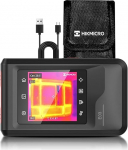 HIKMICRO E03 Compact Pocket Thermal Imaging Camera, 240 x 240 SuperIR Resolution with Visual Camera, 96 x 96 IR Resolution, 9,216 Pixels, 25 Hz, 3.5 Inch Touchscreen Thermal Imaging Camera, IP54,
