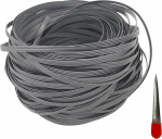70m Rattan Furniture Fixing Kit (Includes Weaving Tool) Wicker Grey Flat Plastic Mesh Knitting Repair Rattan Chair Table Basket