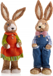 com-four&reg; Premium Easter Bunny Figures for Easter, Easter Decoration, Decorative Stand, Decoration, Decorative Figures, Decorative Easter Bunny, Easter Egg