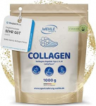 Kollageenipulber 1 kg - Kollageeni h&uuml;drol&uuml;saat peptiidid I, II ja III t&uuml;&uuml;pi - maitseta valgupulber - Made in Germany - Wehle Sports (1000g (1 pakk)) - Pakend v&otilde;ib erineda.