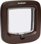 PetSafe Manual Cat Door, Hand Lock with 4 Locking Options, with Weather Seal, Cats Up to 7 kg, Brown, Pack of 1