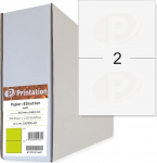 Printation Shipping Labels 210 x 148 mm - 1000 Labels Self-Adhesive 210 x 148 White - 500 DIN A4 Sheets Big Pack of 2 Address Stickers A5 / Adhesive Labels - Internet Brand DHL Labels Package 3655