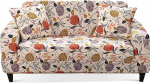 HOOBUY Printed Sofa Cover Stretch Couch Covers Patterned Two Seater Slipcovers for 2 Seater Cushion Couch Love Seat Set HT (2 Seater/Two Seater)