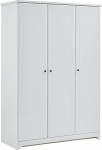 arthur berndt Thilo Wardrobe 3 Doors for Baby Room Children's Room Bedroom MDF White - Made in Germany