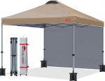 MASTERCANOPY Pop-Up Gazebo kokkupandav telk koos ventilatsiooniga ja 1 k&uuml;lgseina / k&uuml;lgpaneeliga turu, aia, &uuml;rituste jaoks