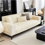 HonunG Sametist diivanikate L-kujuline diivanikate Diivanikatted istmele Diivanikaitse libisemisvastane pestav 1 2 3 4-kohaline diivanikatte libisemisvastane diivanikate Diivanikate (beež, 70 x 180 cm)