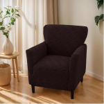 OKYUK toolikatted bankettide jaoks, mis on tr&uuml;kitud k&auml;etugedega, 1 tk, Stretch toolikatted elutuppa, libisemiskindlad, pehmed, tugitooli libisemiskaitsed, lapses&otilde;bralik, lemmikloomade jaoks (&scaron;okolaadiga).