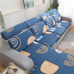 LJQAIZYL Diivanist istmekate nurgas diivanile, L-kuju, 4/3/2/1-kohver, universaalne Stretch diivanist istmepadja kate, elastne istmepadja kaitse, libisemisvastane kate diivanile / diivanile, M Chaise Lounge'ile