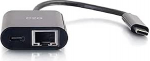 C2G USB-C Ethernet Adapter W/Power Black USB 3.0 (3.1 Gen 1) Type-C liidesekeskus - Liidesekeskused (USB 3.0 (3.1 Gen 1) Type-C)