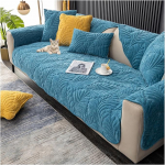Pehme flanell diivanikatted, m&ouml;&ouml;bli kaitsja 1 2 3 istekoha pestav mittelibisev diivan Slipcovers L kuju m&ouml;&ouml;bli kaitsja paks tekstuurne diivanipadi katted m&ouml;&ouml;bli kaitsja (110x110cm, sinine)